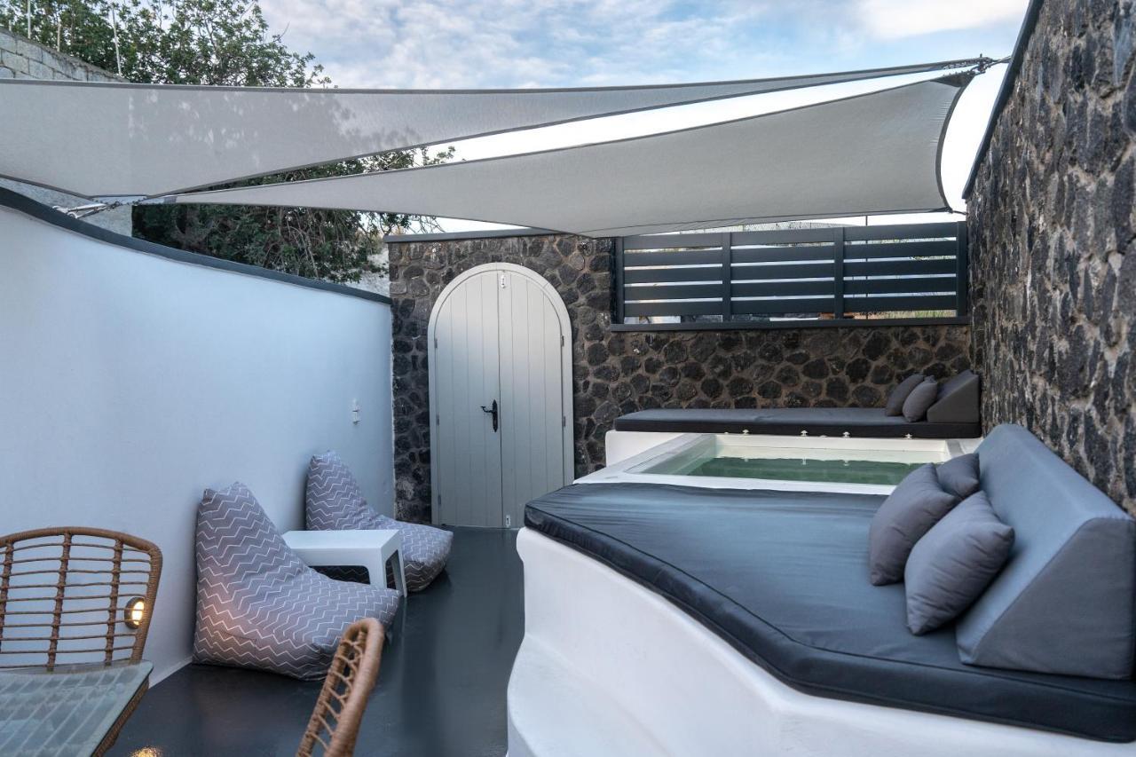 Sun Naam Home Santorini With Heated Jacuzzi Karterados  Ngoại thất bức ảnh